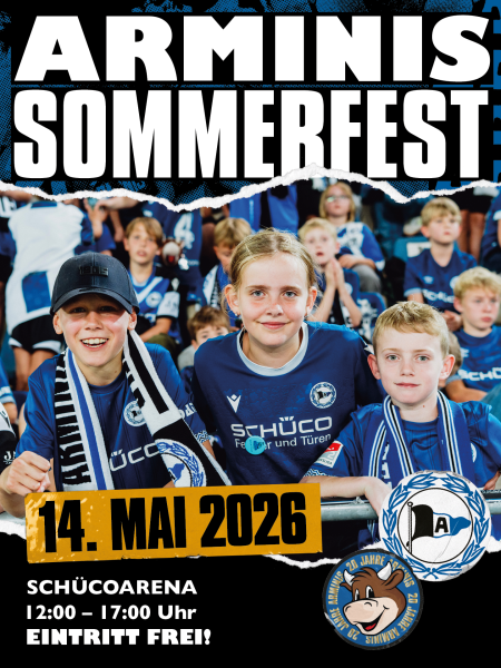 Arminis Sommerfest 2026, 12:00 Uhr bis 17:00 Uhr, SchücoArena